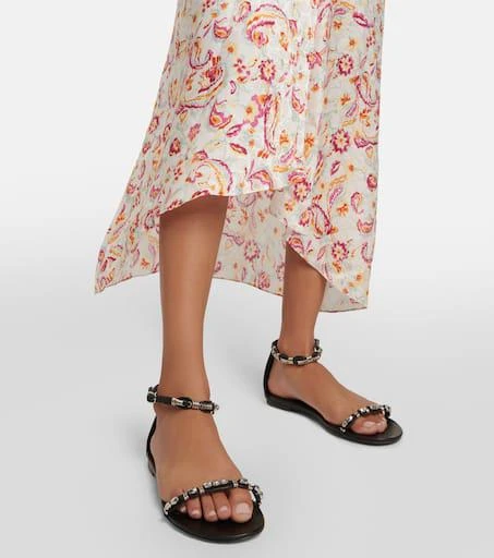 Isabel Marant Embellished leather sandals 4