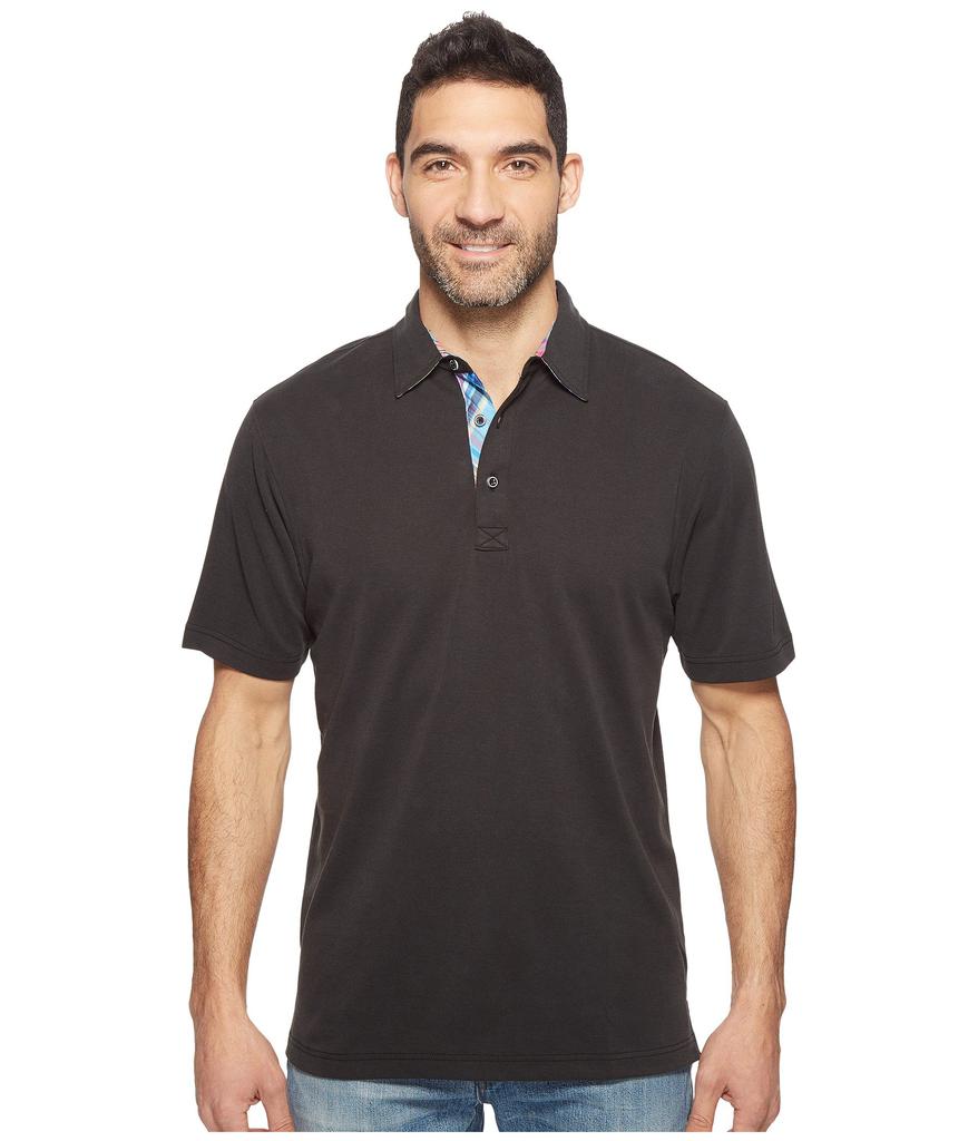 BUGATCHI F6 Short Sleeve Three-Button Shirt