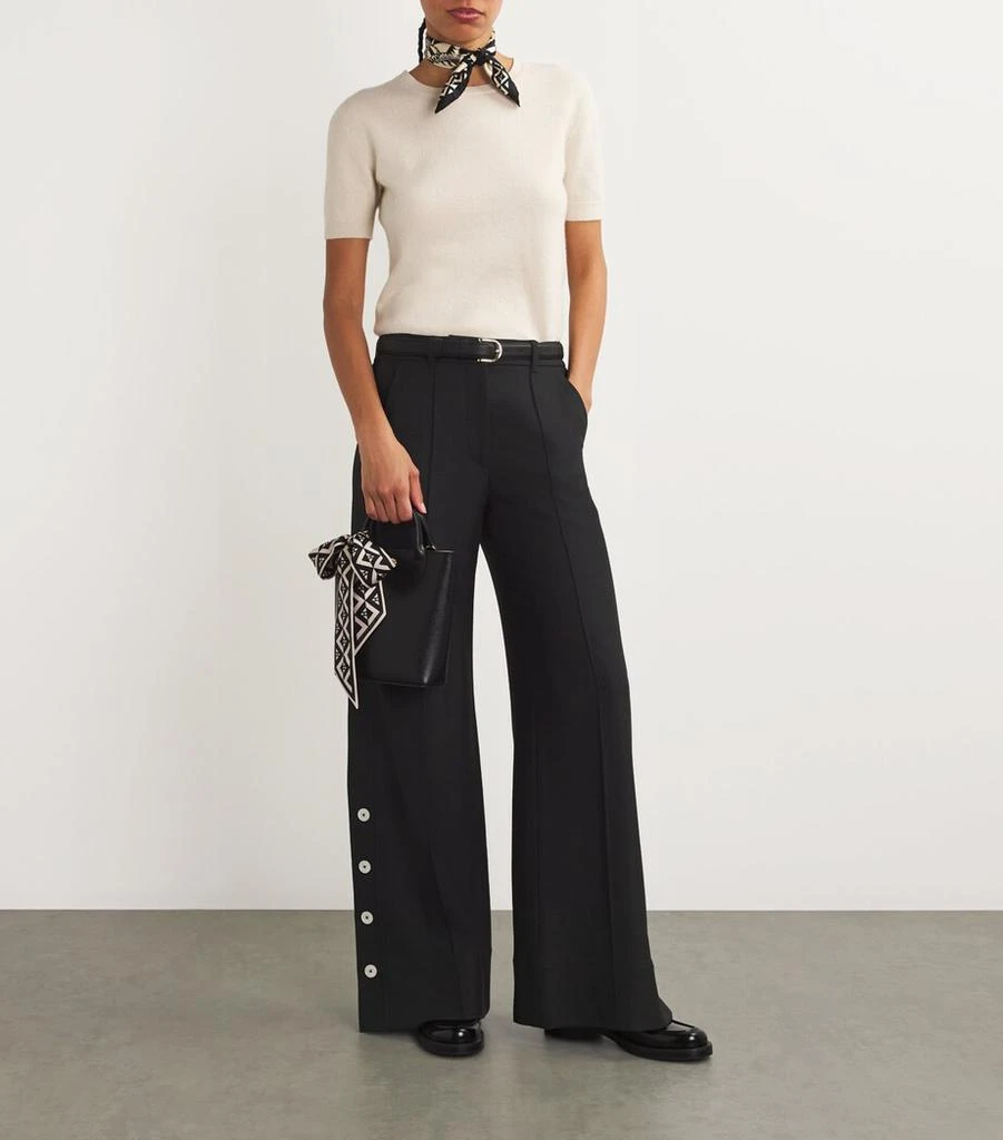 ME+EM Button-Cuff Wide-Leg Trousers 2