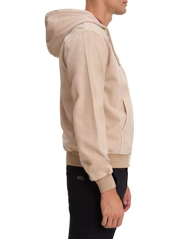 NOIZE Tito Solid Zip Up Hooded Bomber Jacket 3