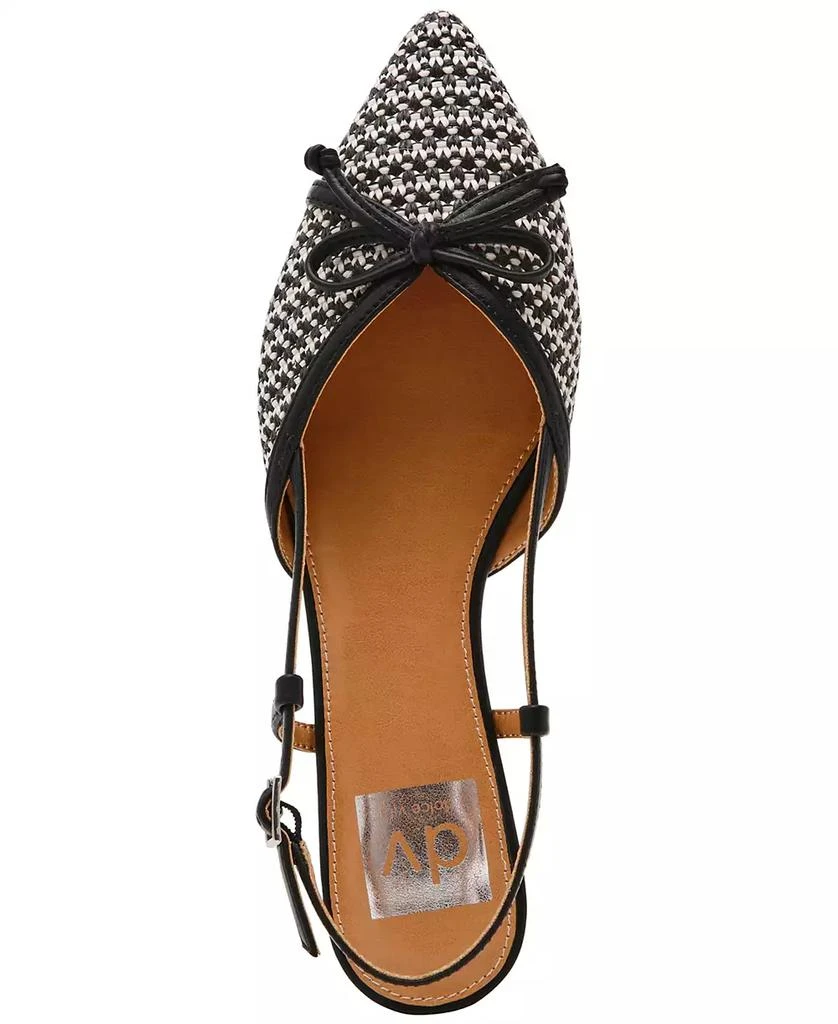 DV Dolce Vita Women's Carsen Bow Pointed-Toe Slingback Flats 4