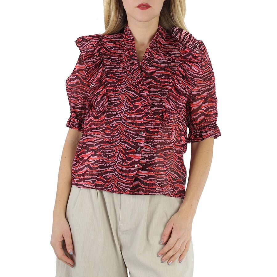 Roseanna Ladies Graphic Print Silk Blouse 1