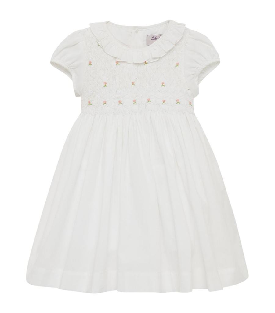 Trotters Smocked Willow Rose Dress (3-24 Months)