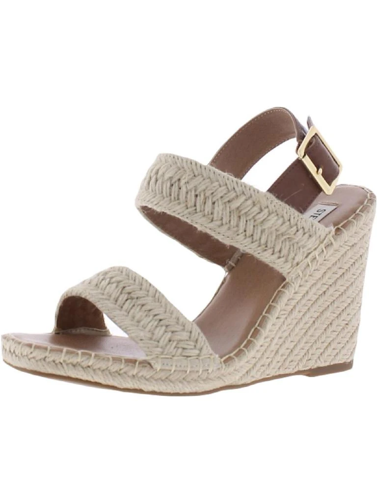 Steve Madden Uri Womens Buckle Espadrilles Wedge Heels 6