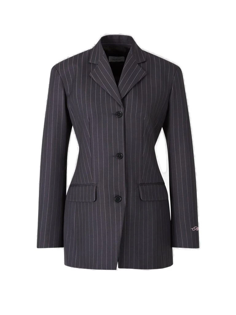 Off-White Off-White Striped Single-Breasted Blazer 1