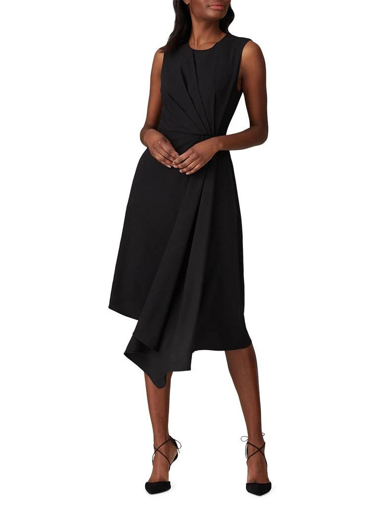 asymmetrical shift dress Black & Beige Turtle Batik Asymmetrical Hem Shift Dress ONE size / MINT main image 0