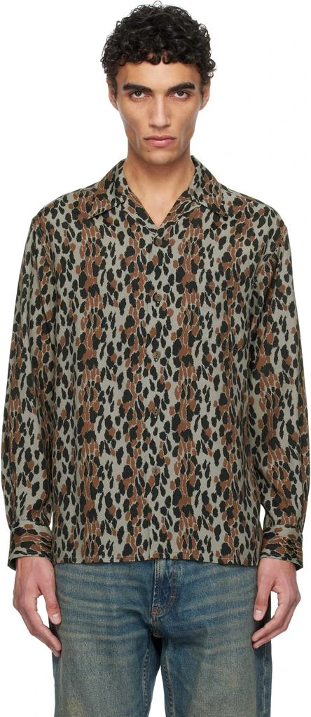 Wacko Maria Gray Leopard Shirt 1