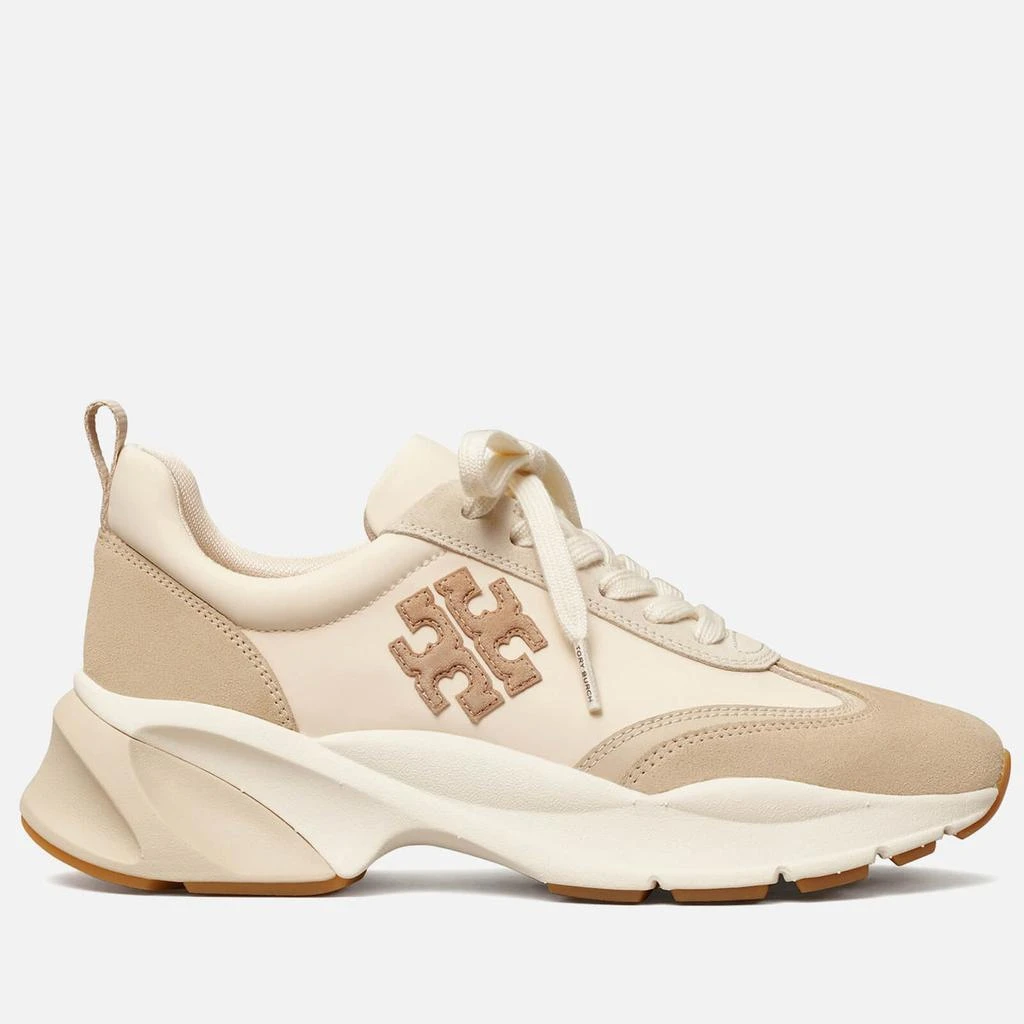 Tory Burch Tory Burch Good Luck Suede-Trimmed Nylon Running-Style Trainers 1