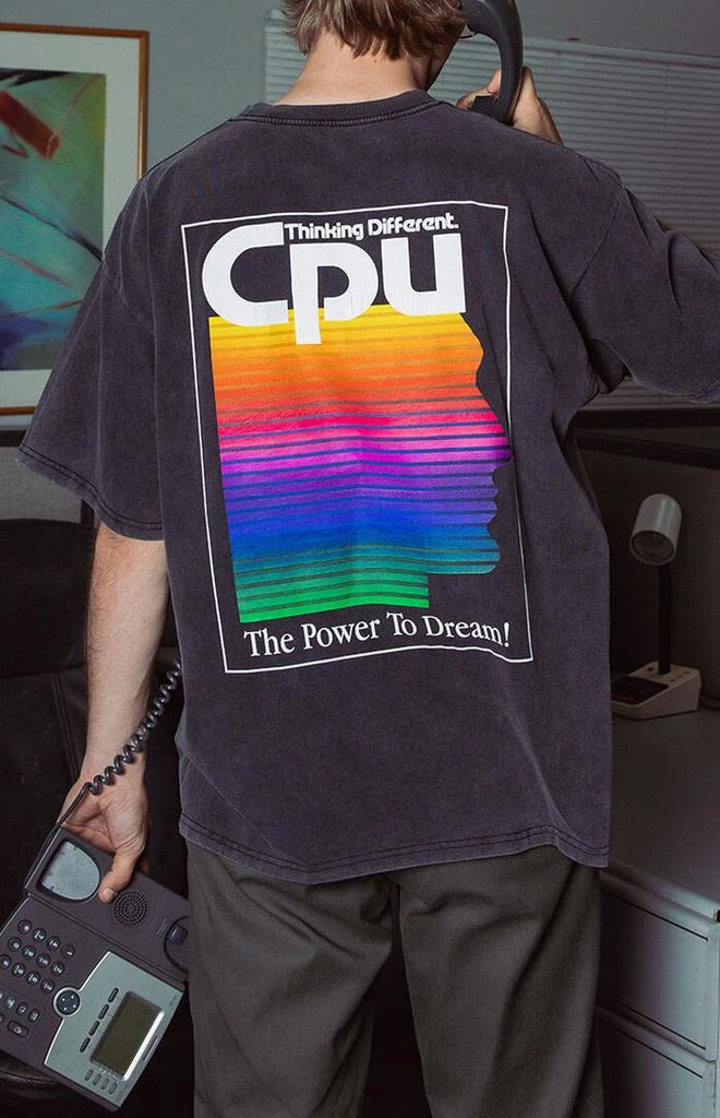Thinking Different Power To Dream T-Shirt WASHED-BLACK SML - T 