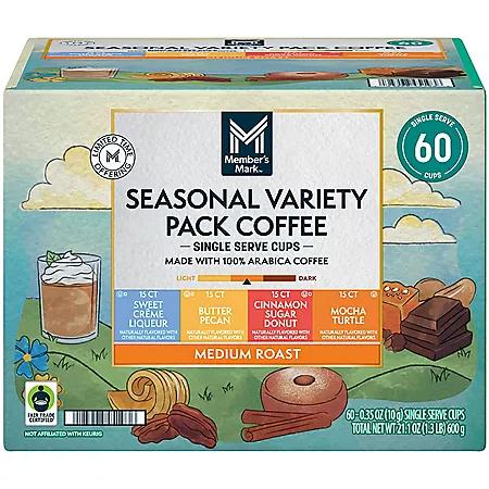 Member's Mark Member's Mark Medium Roast Spring Seasonal Coffee Pods, Variety Pack, 60 pk.