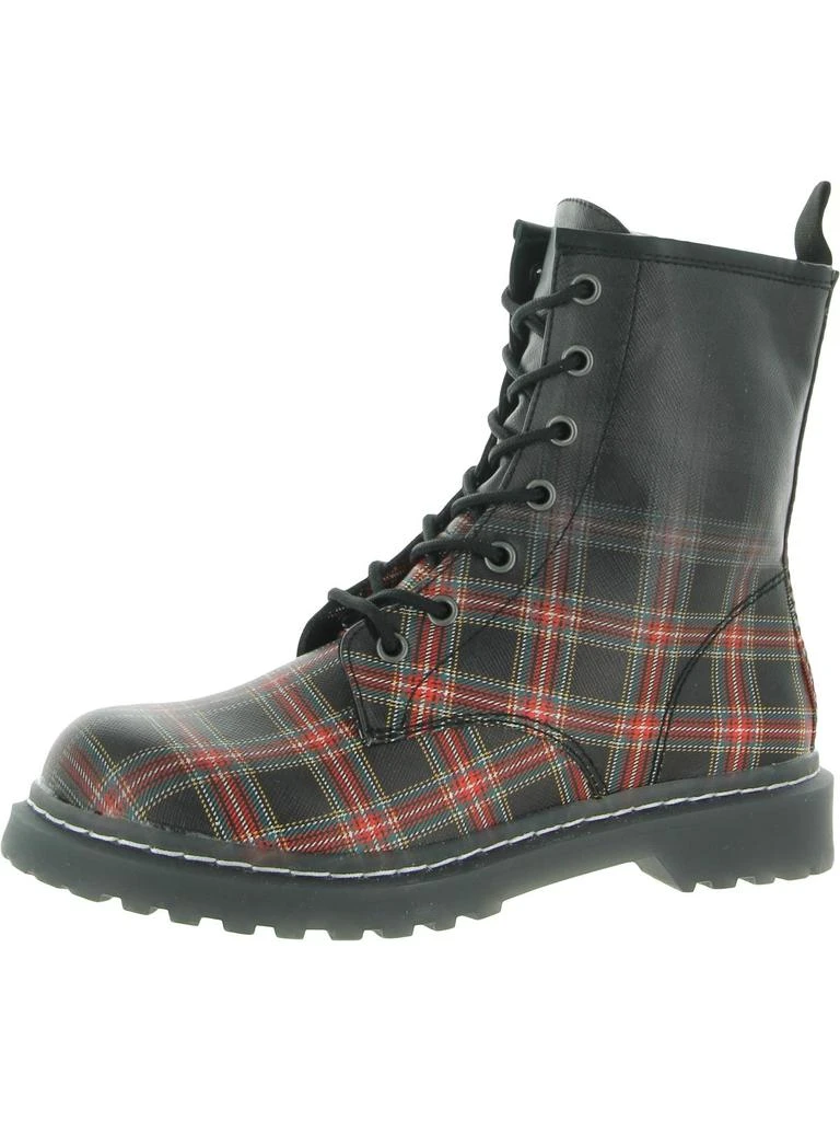 Wild Pair Ryyder Womens Leather Moto Combat & Lace-up Boots 1