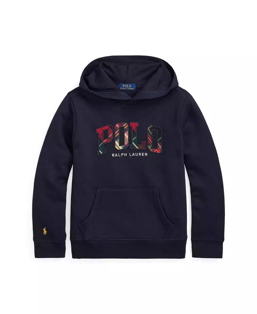 Ralph Lauren Big Boys Plaid-Logo Fleece Hoodie