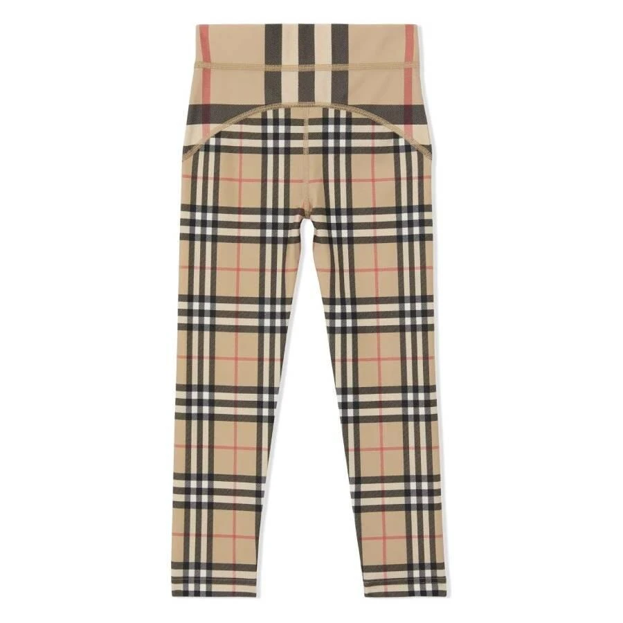 Burberry Kids Contrast Check Leggings 2