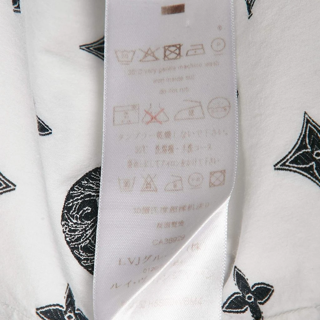 Louis Vuitton Louis Vuitton White Christopher Nemeth Rope Fil-coupe Cotton Shirt M 7