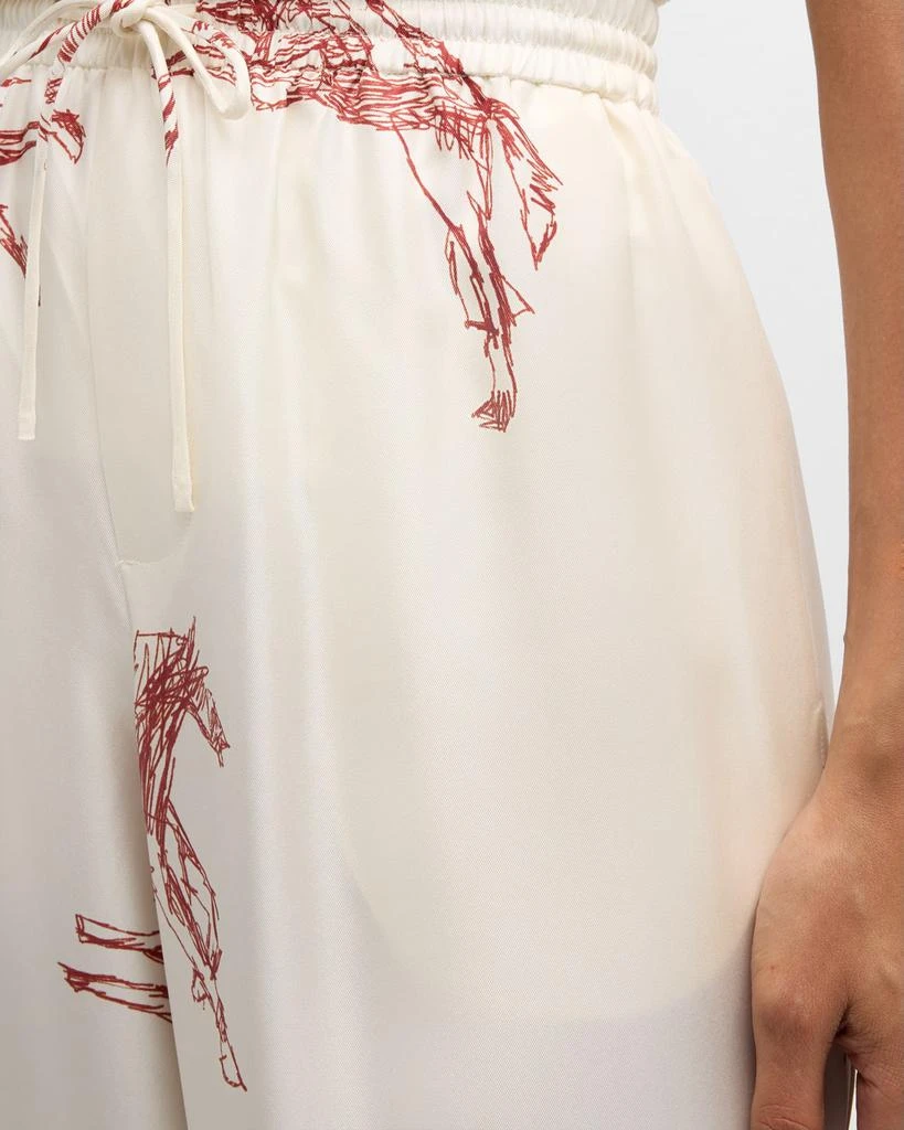 Rohe Drawstring Silk Ballpoint Horse Trousers 5
