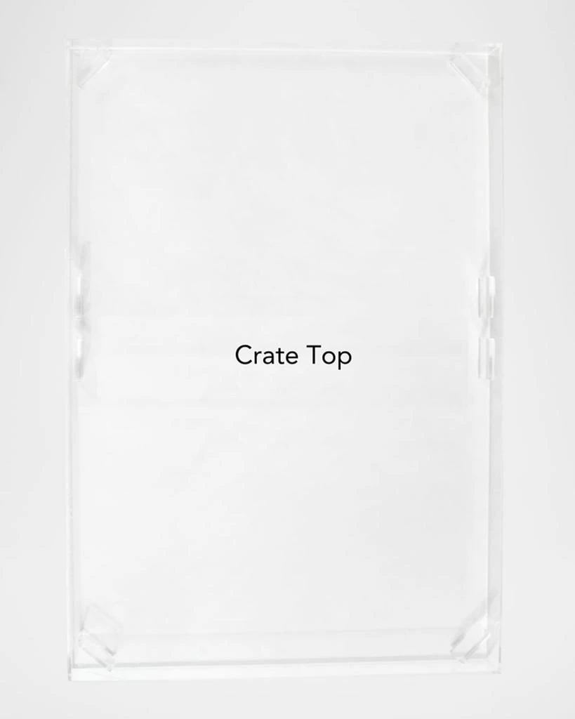 HIDDIN Small Clear View Pet Crate with Golden Latches 4