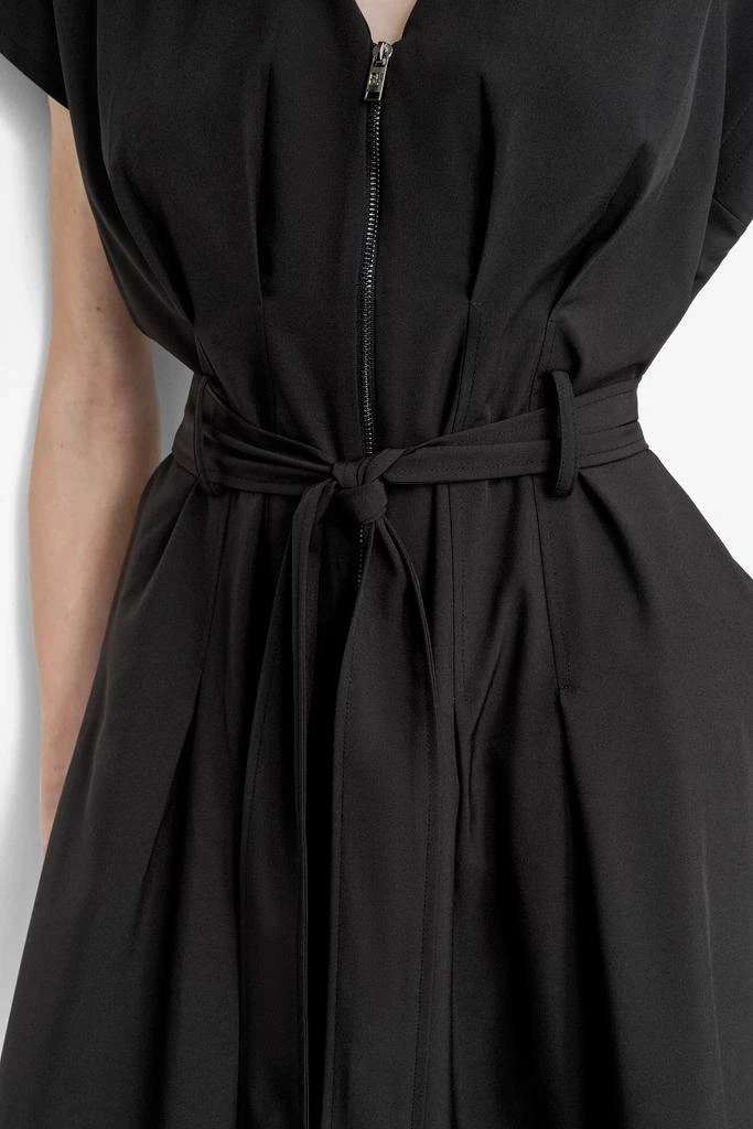 DKNY FIT & FLARE ZIP-FRONT DRESS 5