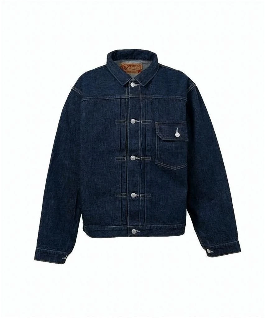 Maison MIHARA YASUHIRO Classic Blue Denim Jacket with Structured Collar