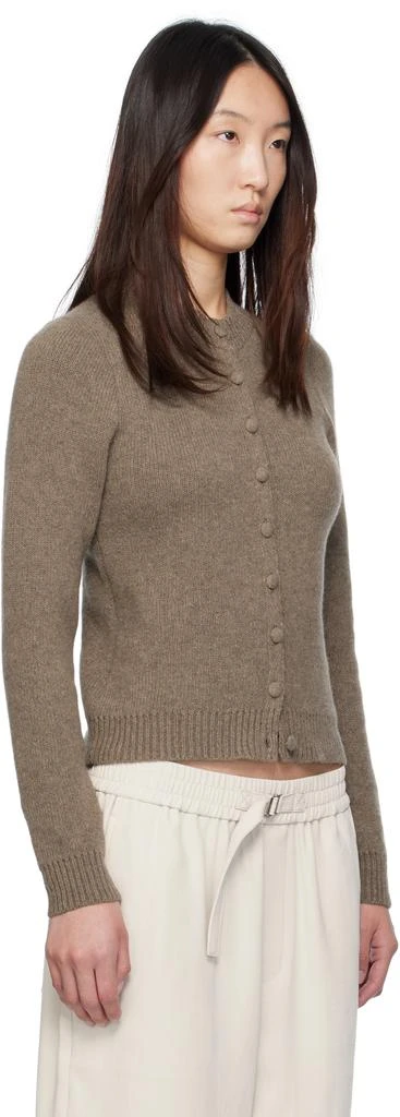 Magda Butrym Beige Classic Round-Neck Cardigan 2