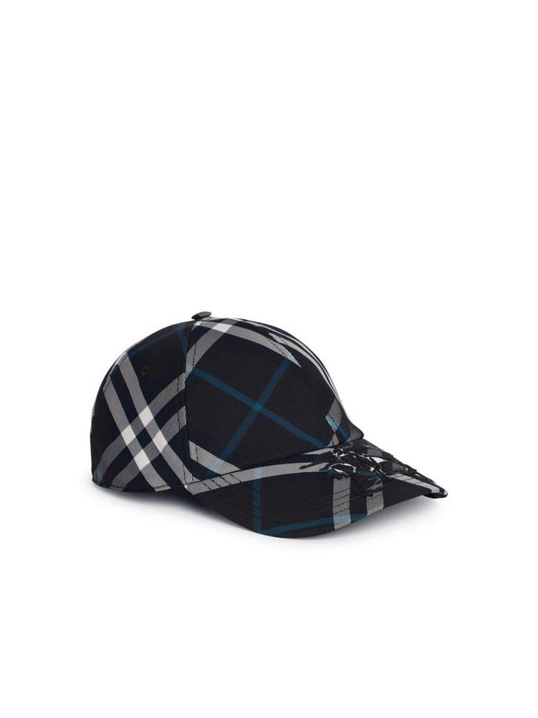 Burberry Burberry 'Check' Dark Green Polyester Baseball Cap