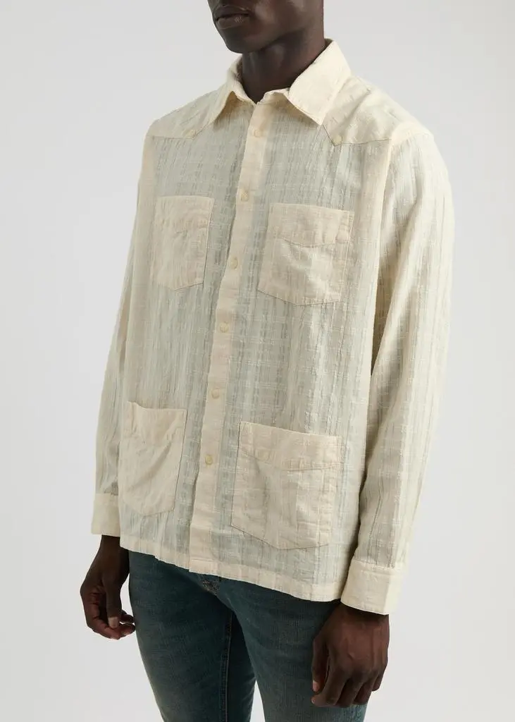 Nudie Jeans Ryan slubbed cotton shirt 2