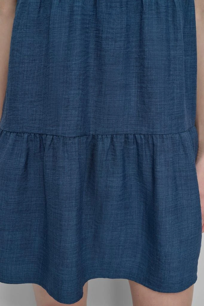 DKNY TIERED A-LINE MINI SHIRT DRESS 5