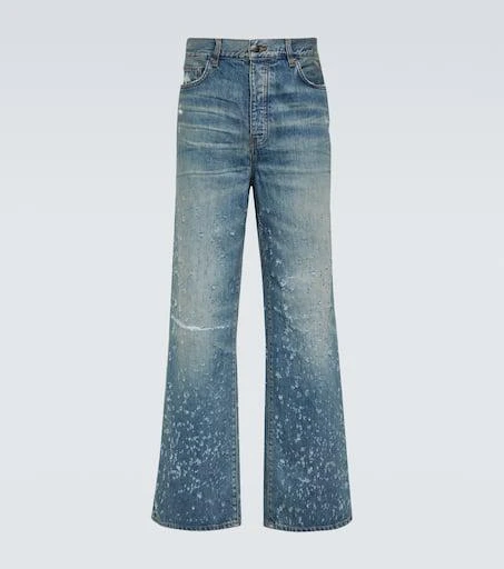 AMIRI Shotgun distressed wide-leg jeans 1