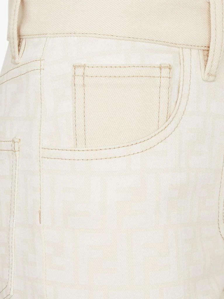 Fendi FF off white denim trouser 4