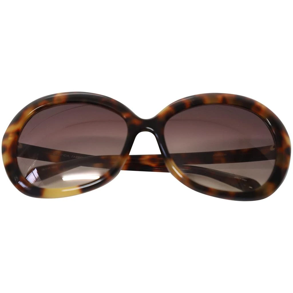 Linda Farrow Ellen Tortoiseshell Round Sunglasses in Tortoiseshell Acetate 2