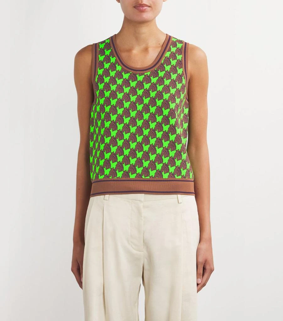 Tory Burch Jacquard Zebra Tank Top 3