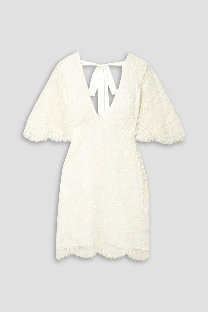 LES RÊVERIES Corded lace mini dress