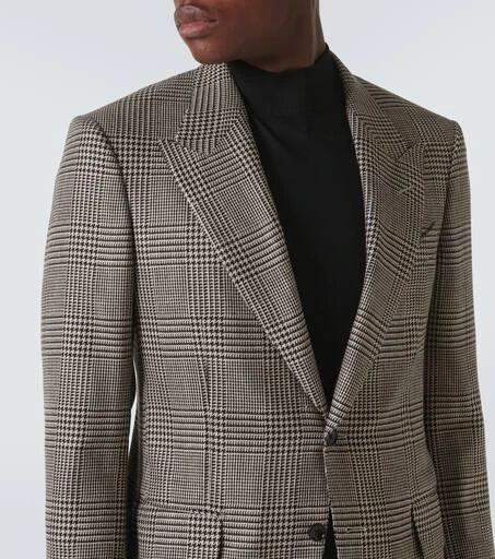 Tom Ford Shelton houndstooth wool-blend blazer 6