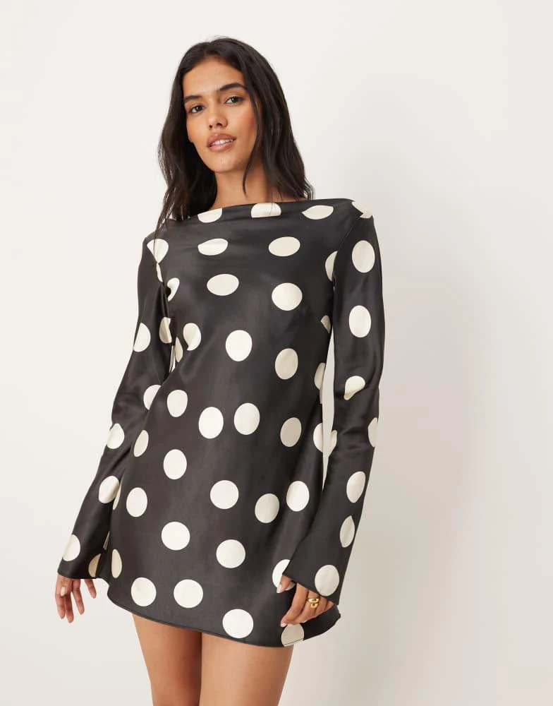 black printed mini dress Mini Pink-Black Ballet Dress main image 1