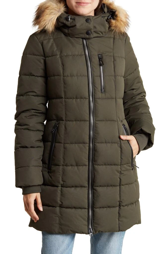 NOIZE Hannah Faux Fur Trim Hooded Parka 1