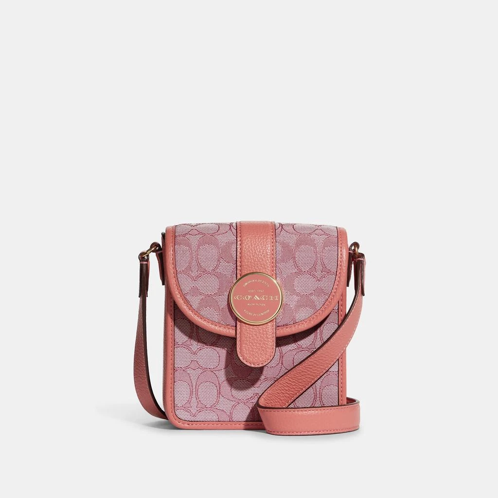 Coach Coach Outlet North/South Lonnie Crossbody In Signature Jacquard 1