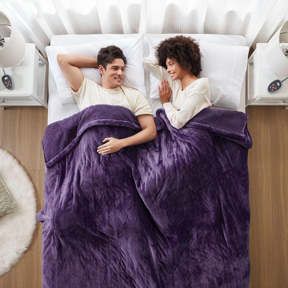 Beautyrest Heated Microlight to Berber Blanket, King 9