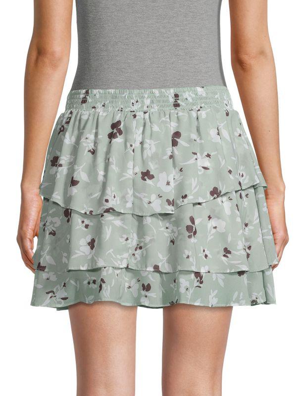 Willow & Clay Kathleen Floral Mini Skirt