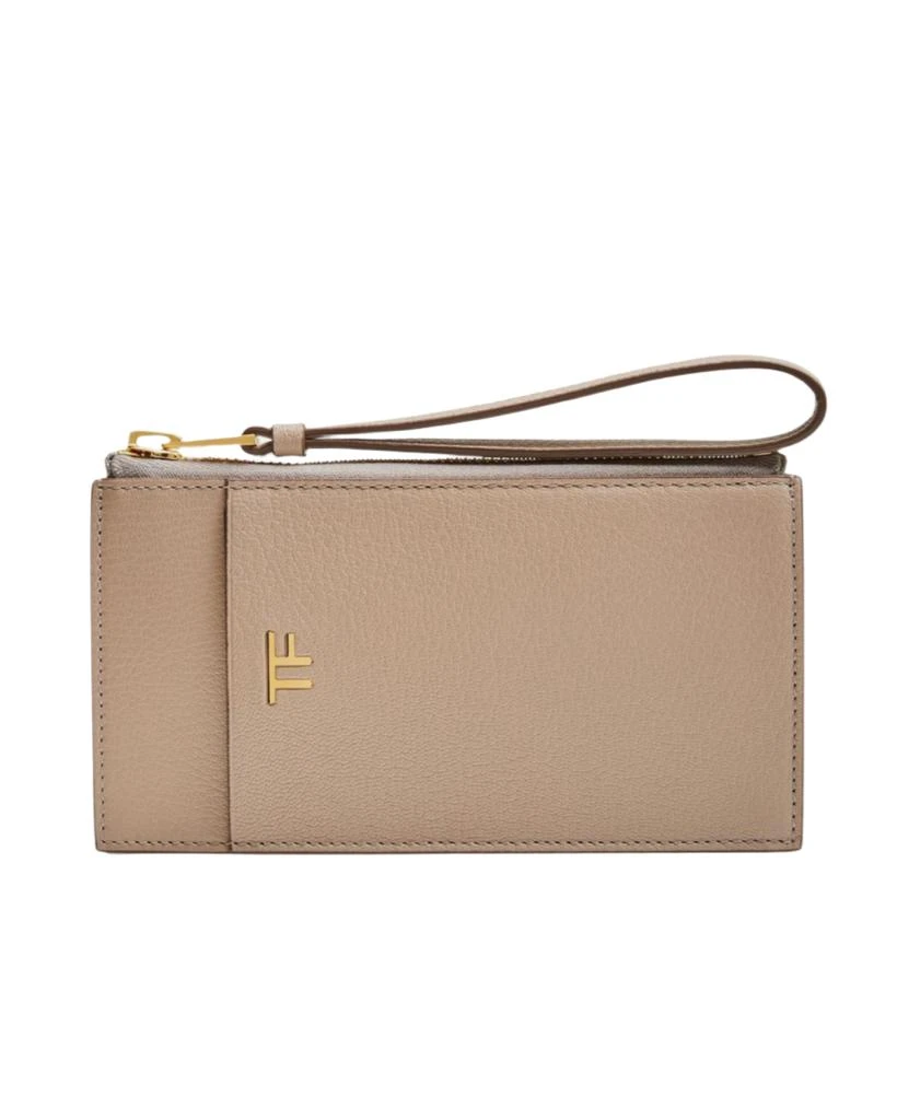 Tom Ford Womens Wristlet Wallet In Taupe 2