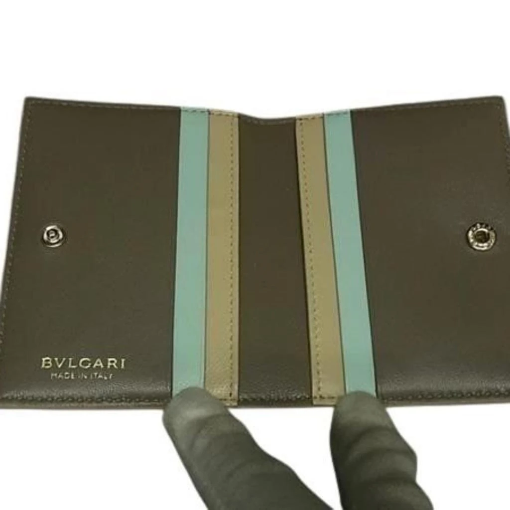 BVLGARI Leather Business Card Case (Pre-Owned) 4