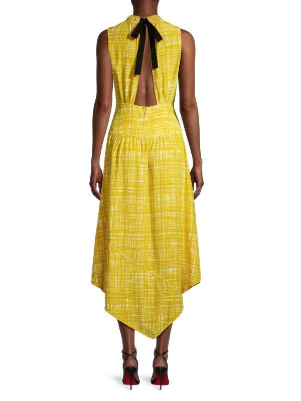 Jason Wu Printed Silk Asymmetric Midi-Dress 2