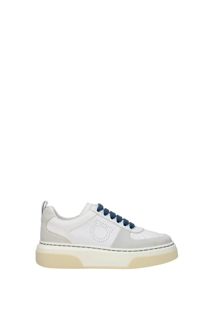 Salvatore Ferragamo Sneakers cassina Leather White Grey 1