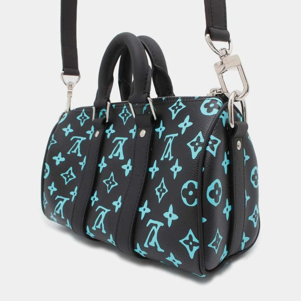 Louis Vuitton Louis Vuitton Keepall Noir/Blue Monogram Playground Size 25 2