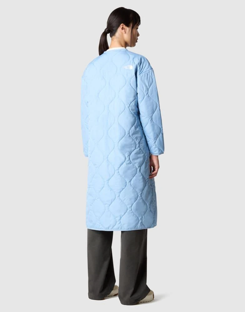 The North Face The North Face Ampato quilted liner long in steel blue 2