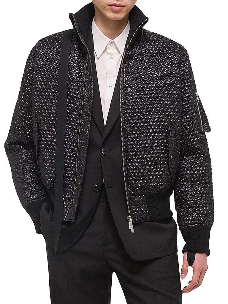 Shop Bubble Wrap Seatbelt Bomber Jacket on Sale at BeyondStyle