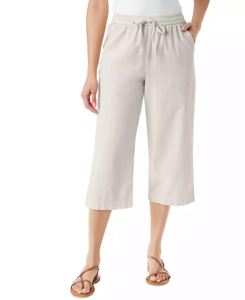 Gloria Vanderbilt Women's Blaine Pull-On Cotton Cropped Pants