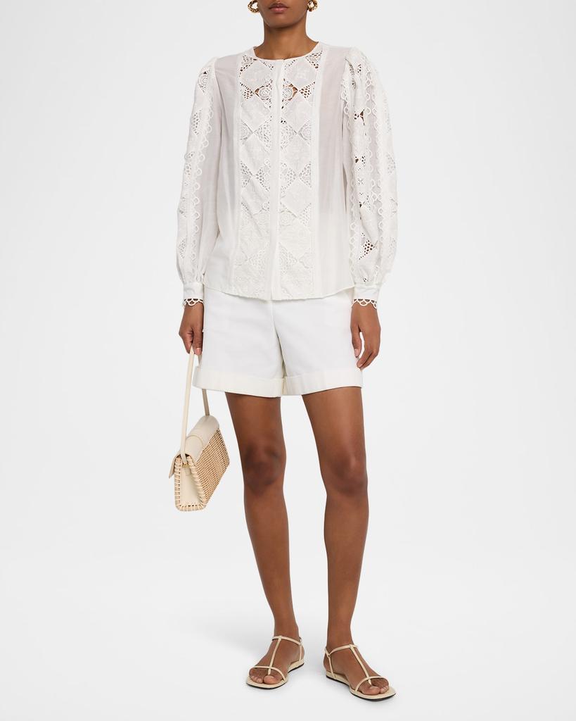 Kobi Halperin Novi Lace-Embellished Blouse