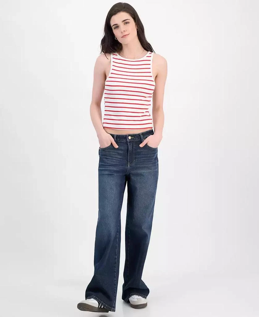 Ultra Flirt Juniors' Striped Boat-Neck Tank Top 2