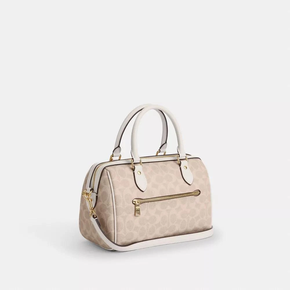 Coach Rowan Satchel Bag In Signature Canvas 4