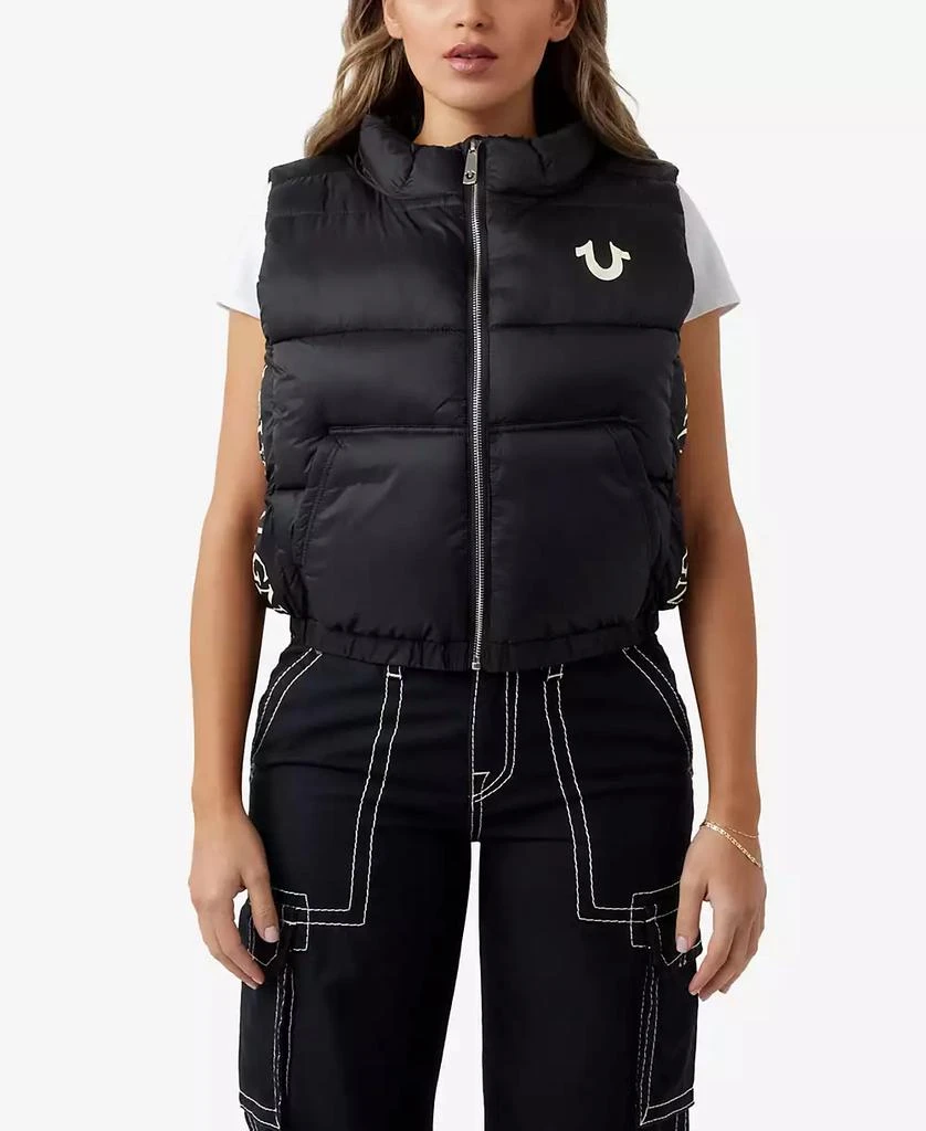 True Religion Women's Puffer Vest Jacket 1