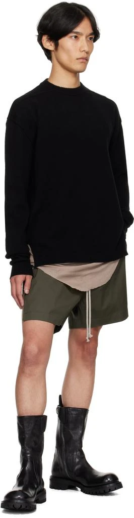 Rick Owens Black Concordians Round Neck Sweater 4